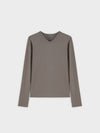 Meli High V-Neck Ribbed Tee