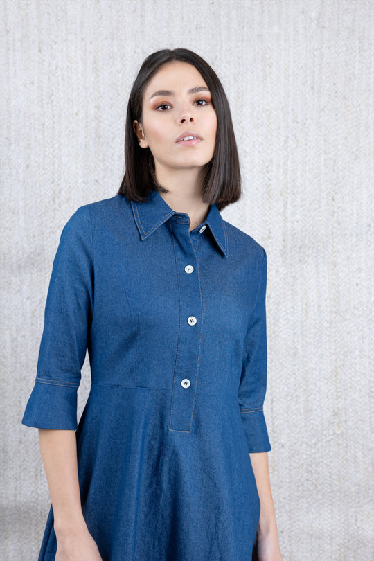 Nue Denim Shirt Dress