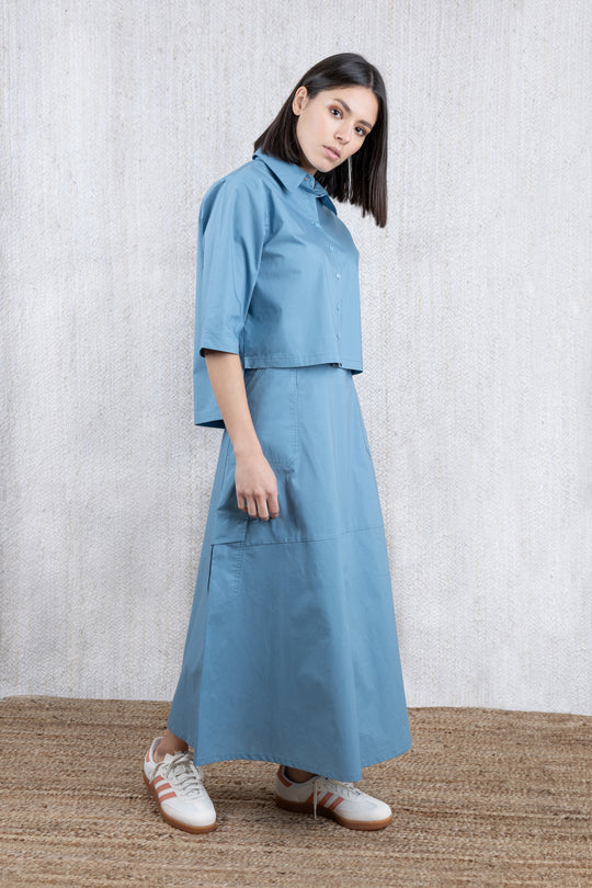 Nue Cropped Boxy Blouse