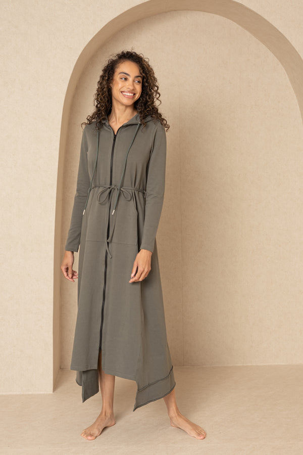 maxi sweatshirt dress Black Maxi Sweatshirt Winter Dress