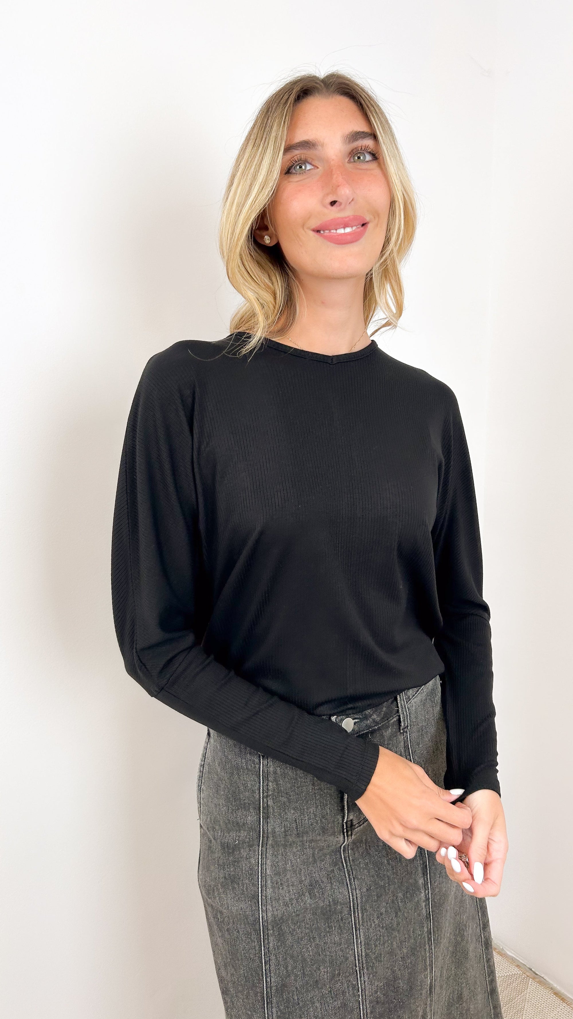 Udel Soft Rib Dolman Tee