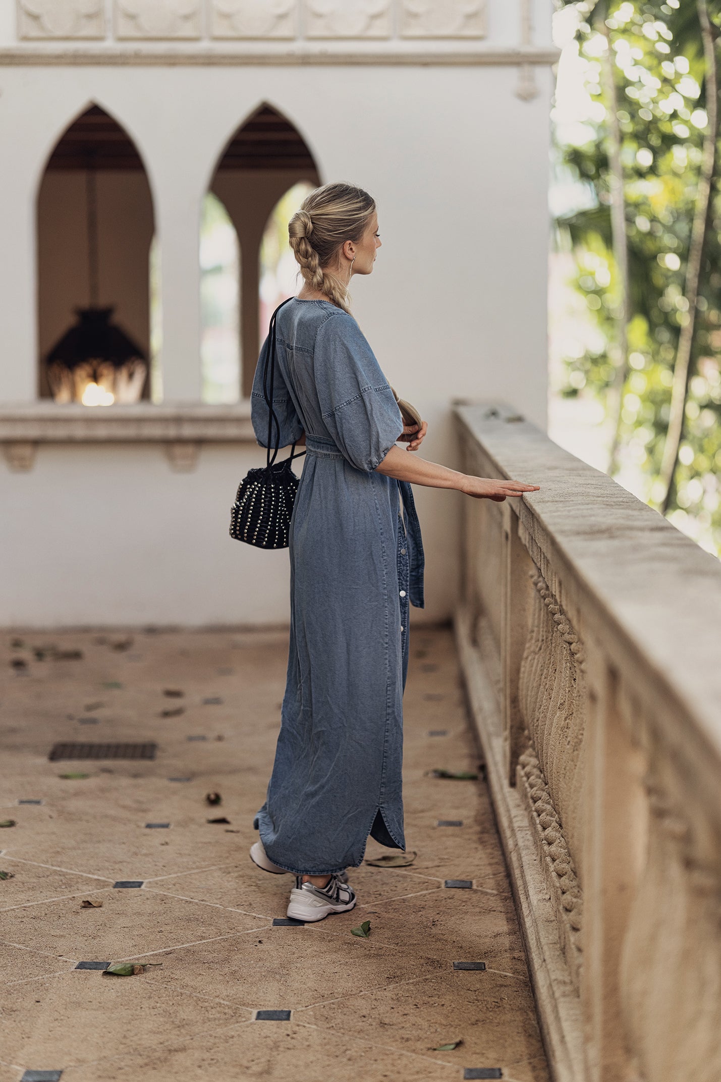 Bliss Puff Sleeve Denim Dress