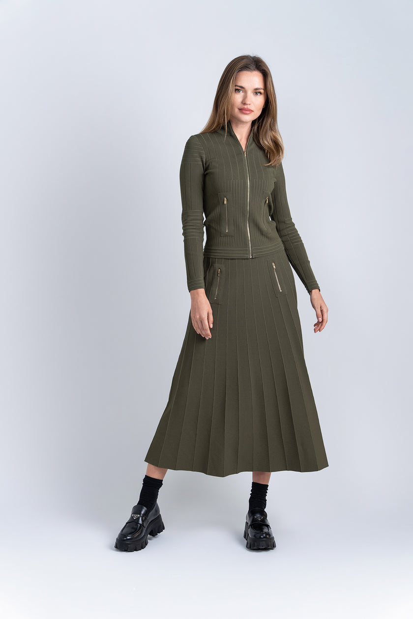 Aleeza Paris Timeless Zipper Cardigan