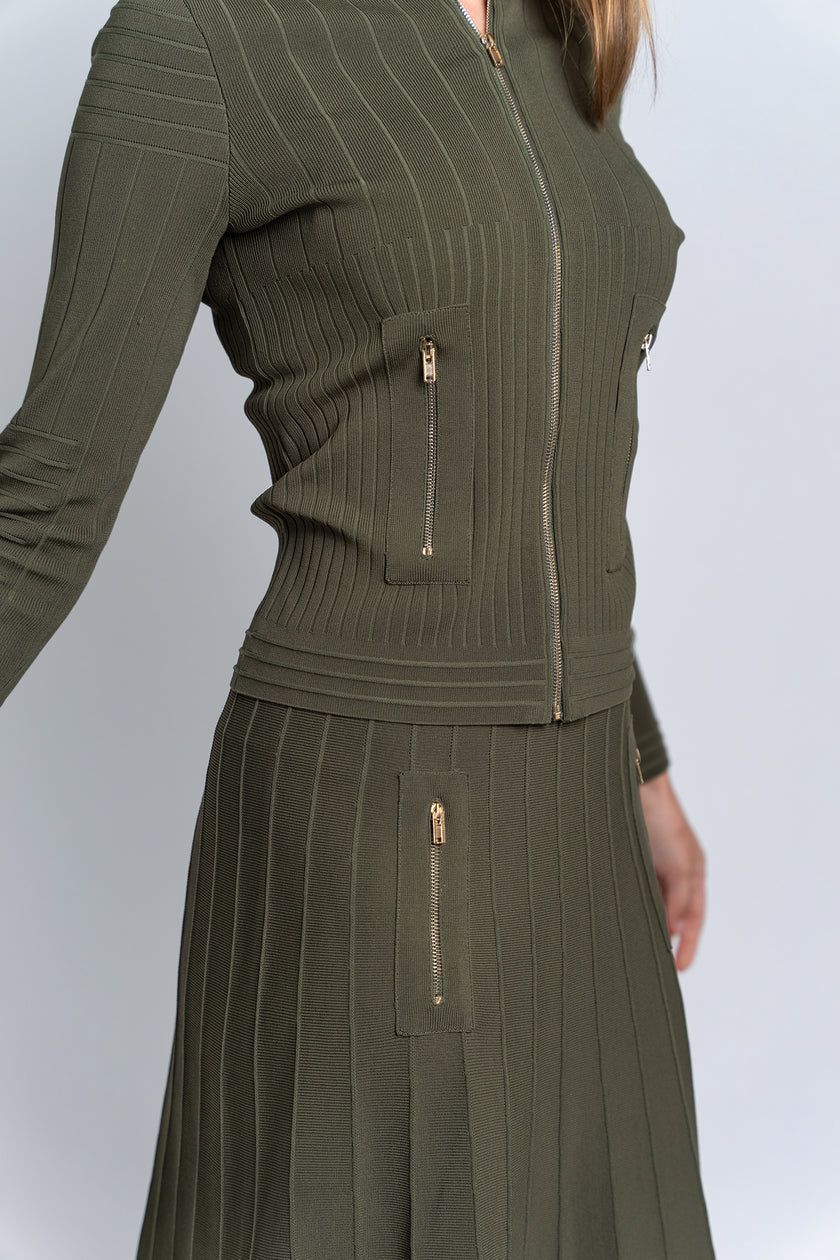 Aleeza Paris Timeless Zipper Cardigan