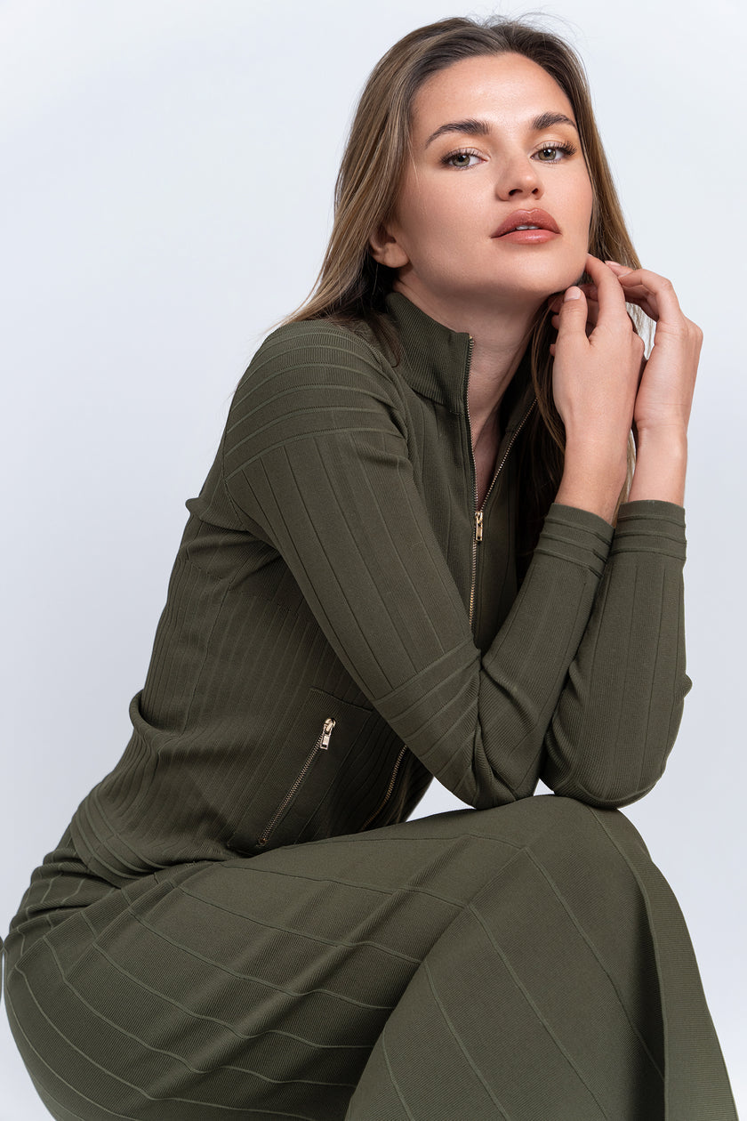Aleeza Paris Timeless Zipper Cardigan