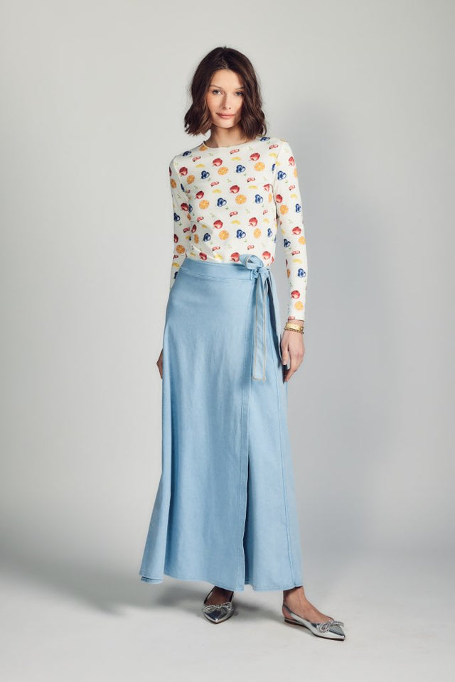 Aleeza Blanca Wrap Skirt
