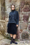 Nue Suede Cord Pleated Skirt