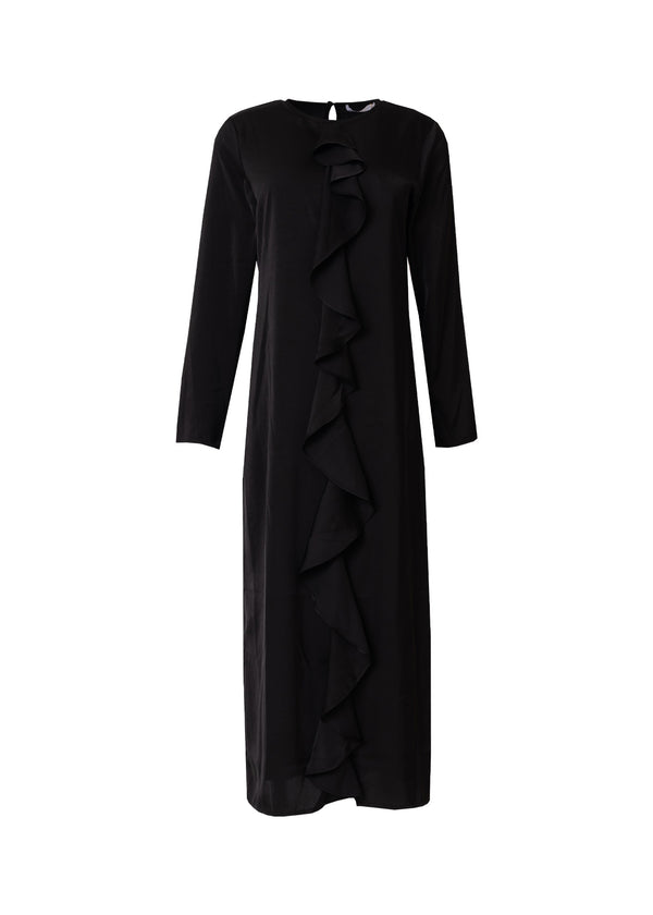 DB Front Ruffle Silk Maxi