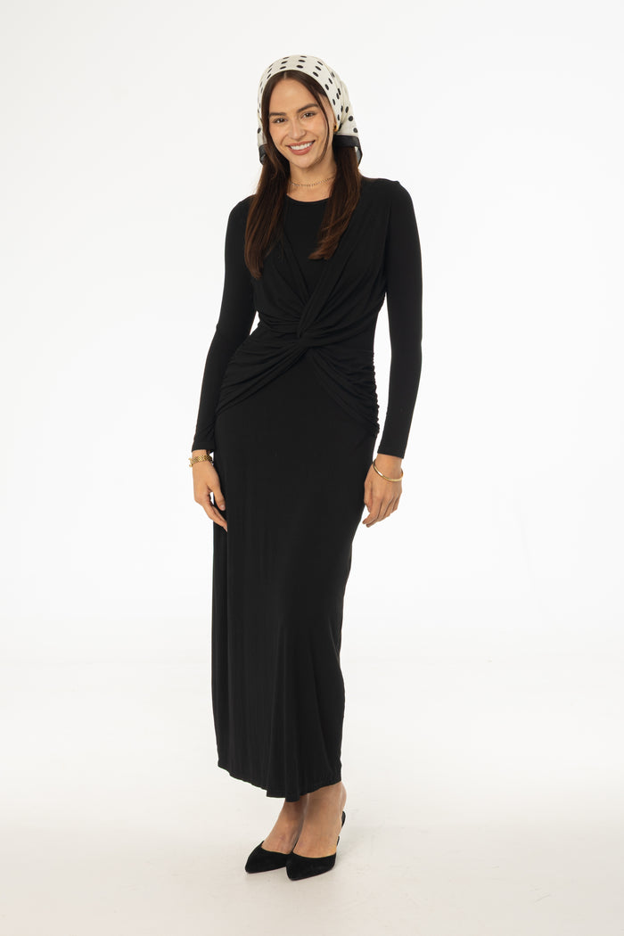 Knot Crossover Maxi Dress