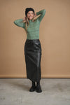 Bliss Leather Cargo Skirt