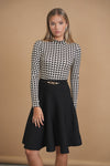 Bliss Printed Mock Neck