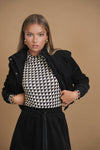 Bliss Printed Mock Neck