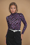 Bliss Printed Mock Neck