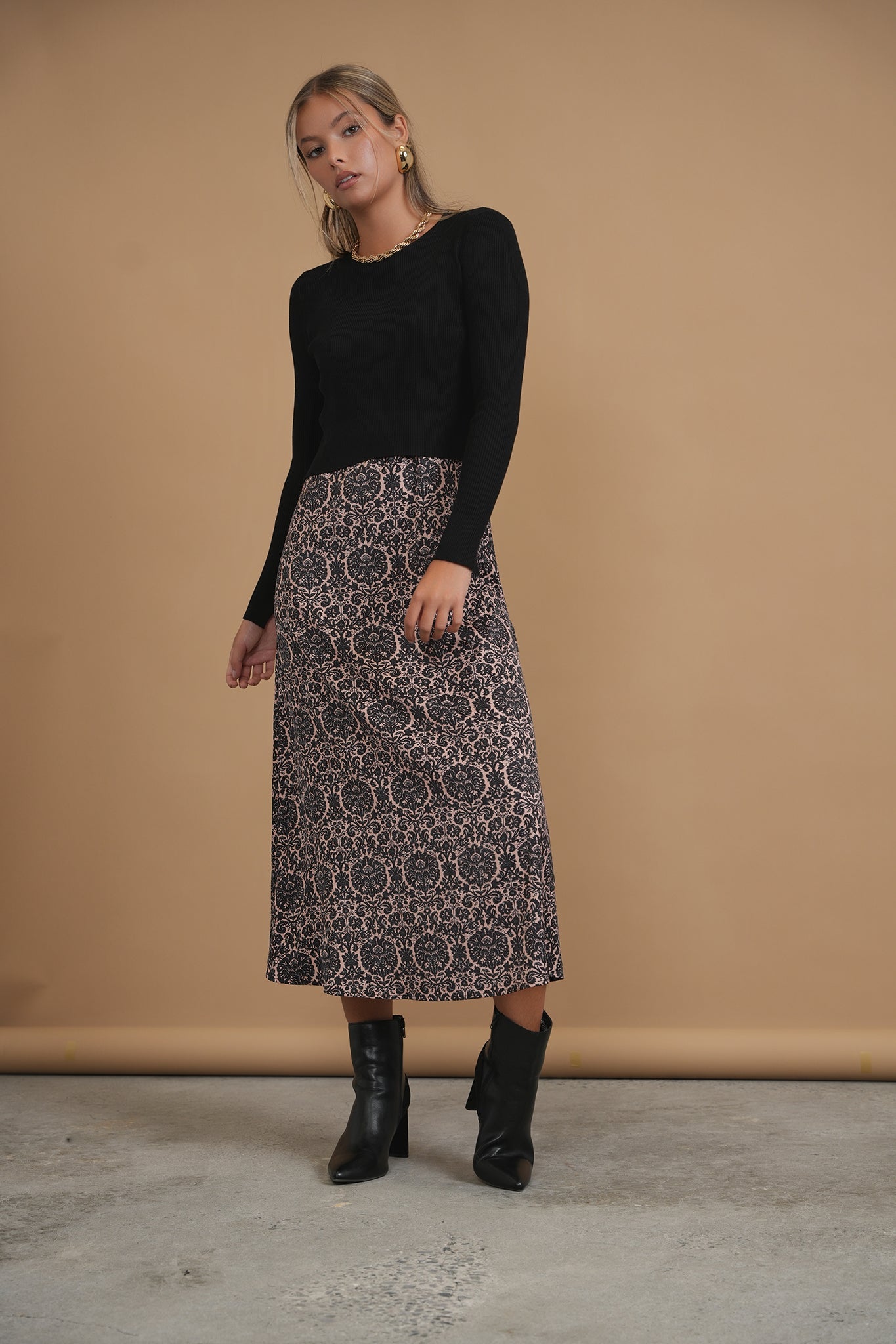 Bliss Satin Slip Dress Combo