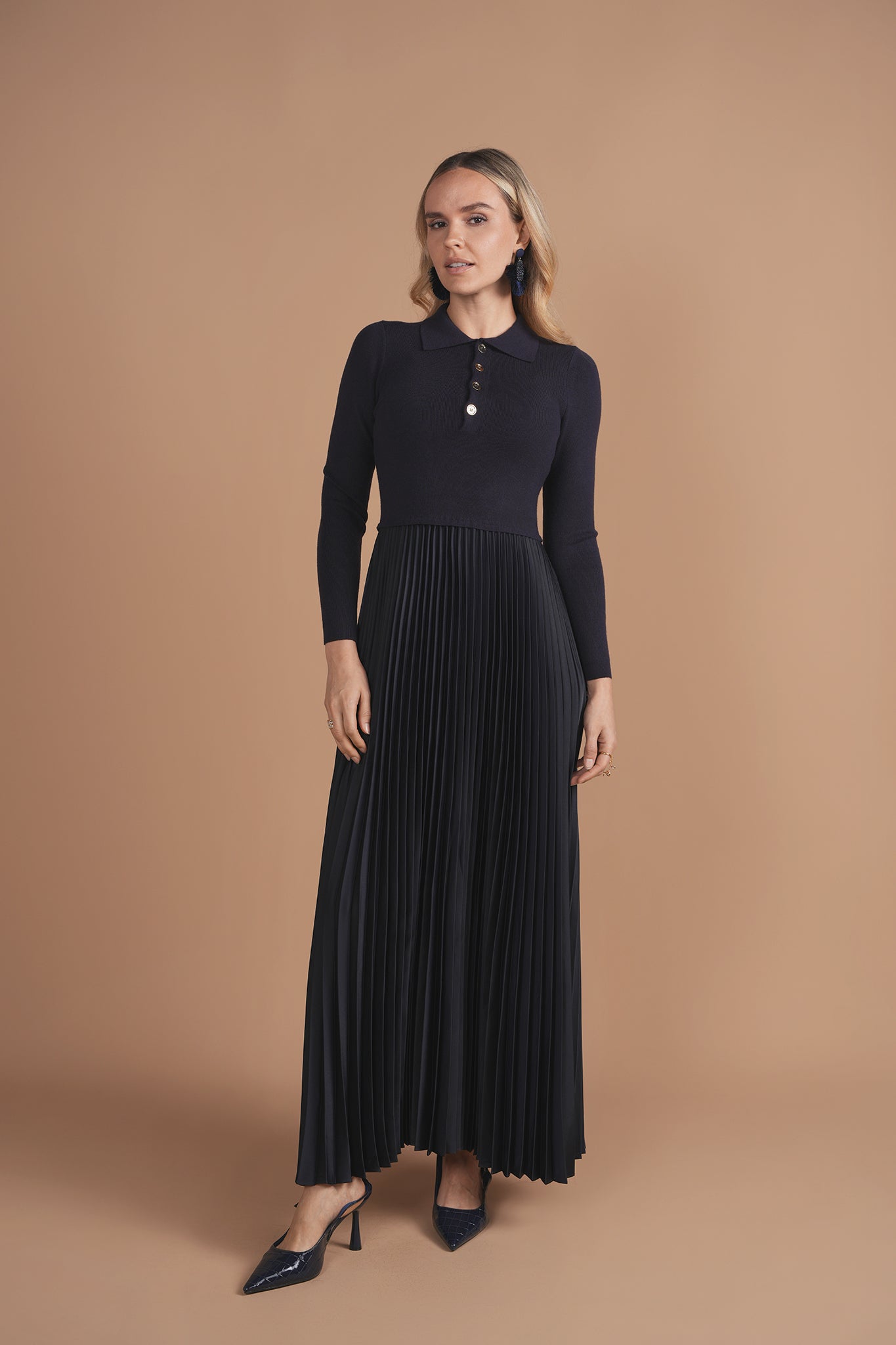 Bliss Polo Pleated Combo