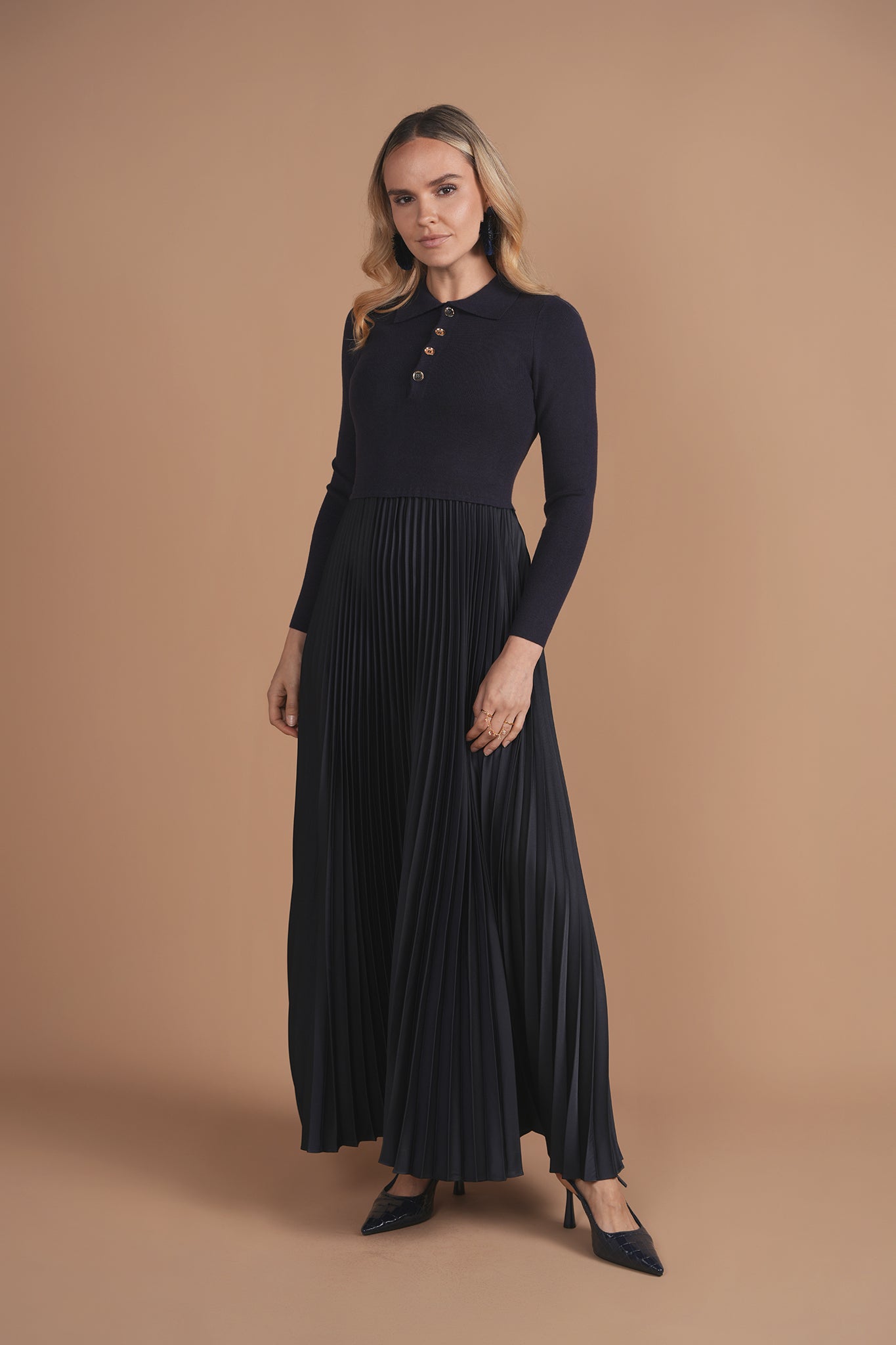 Bliss Polo Pleated Combo