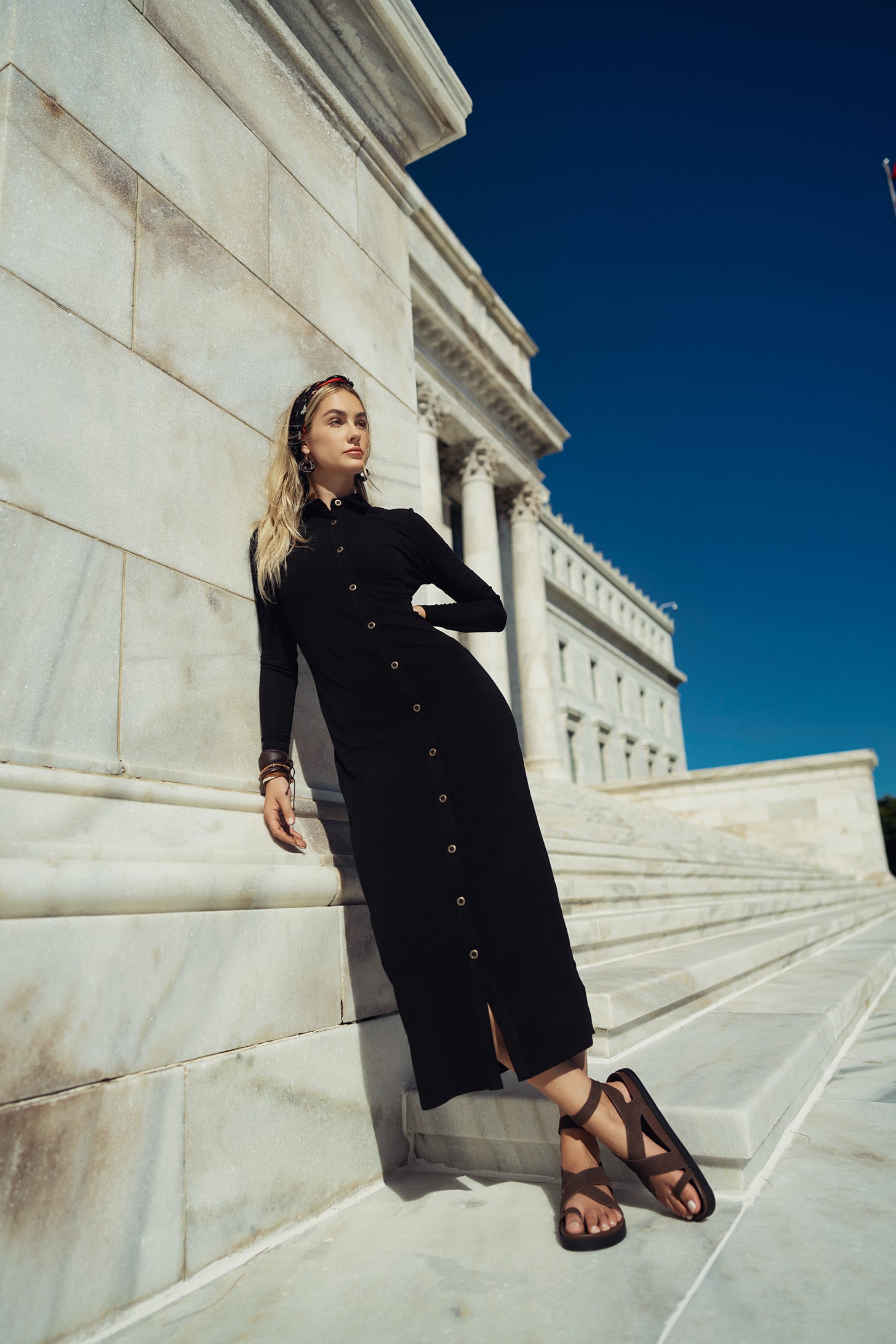 Bliss Button Down Shirt Dress