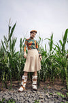 Bliss Pleated Leather Skirt