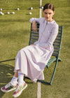 Parni Relaxed Fit Cotton Drawstring Skirt