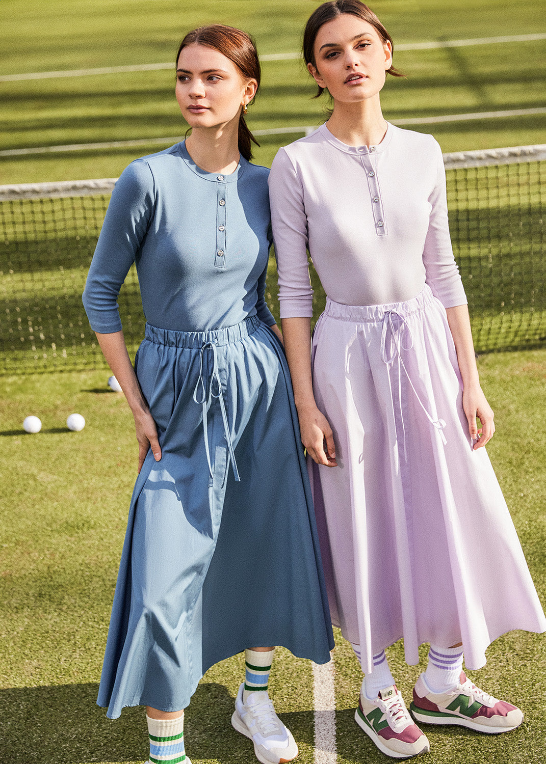 Parni Relaxed Fit Cotton Drawstring Skirt