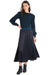 Hardtail Satin Princess Panel Midi Skirt