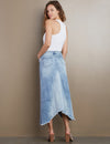 Wash Selma Pieced Denim Maxi Skirt