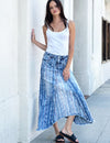 Wash Lab Selma Pieced Denim Maxi Skirt