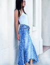 Wash Lab Selma Pieced Denim Maxi Skirt