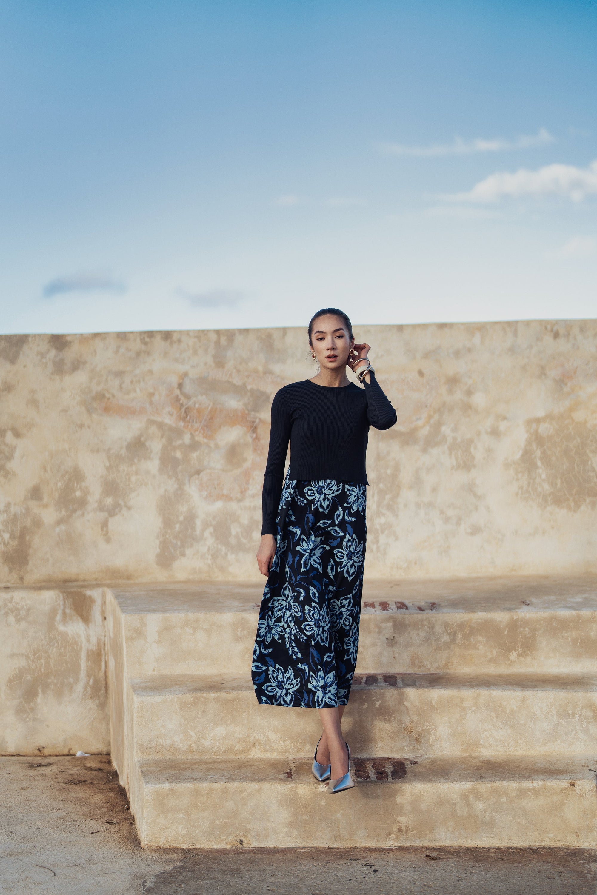 Bliss Satin Slip Dress Combo