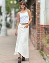 Wash Lab Selma Pieced Denim Maxi Skirt