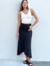 Wash Lab Selma Pieced Denim Maxi Skirt