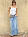 Wash Lab Pieced Denim Maxi Skirt