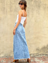 Wash Lab Pieced Denim Maxi Skirt