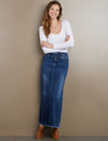 Washlab Lowdown Denim Maxi Skirt