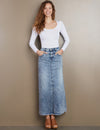 Washlab Lowdown Denim Maxi Skirt