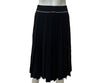 Aleeza Black Knit Pleated Skirt