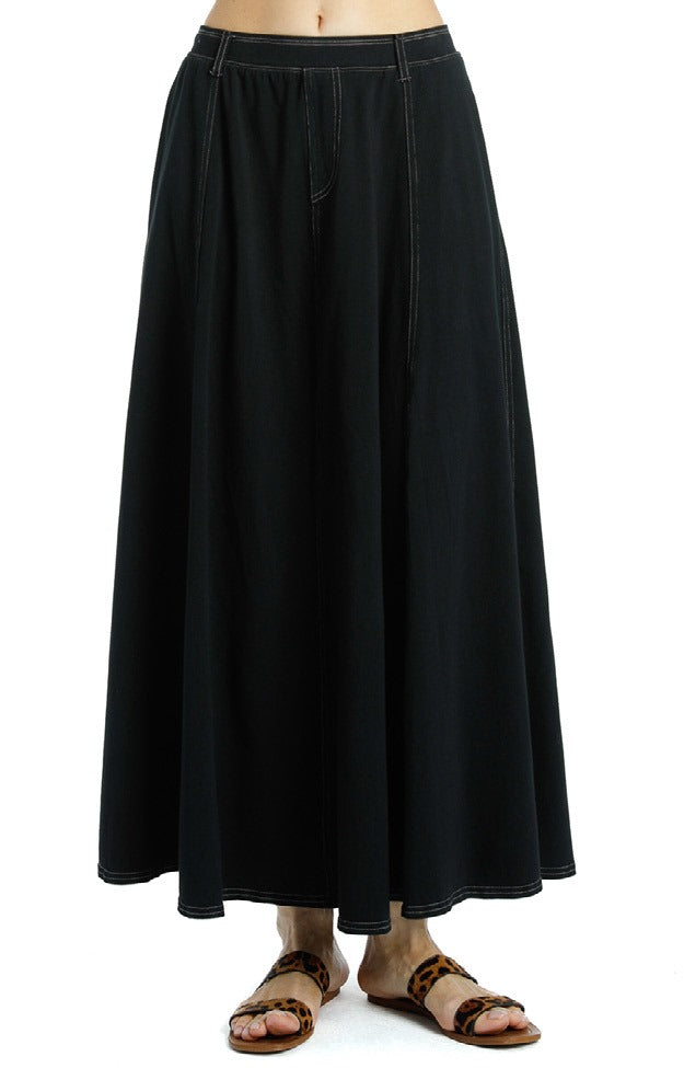 Hardtail Maxi Jean Panel Skirt