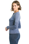 Hardtail Wide Ribbed LS Henley T-Shirt