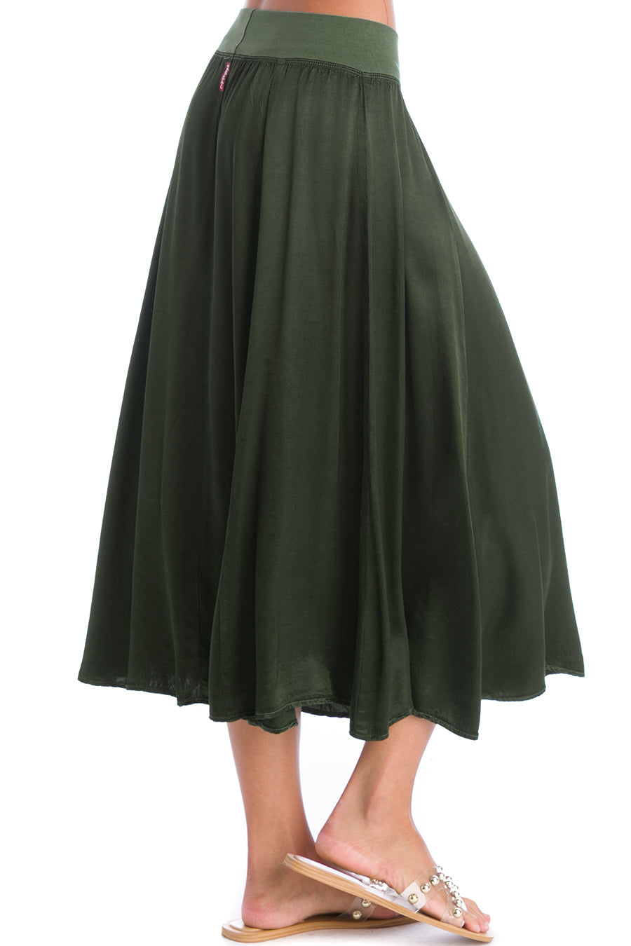 Hardtail Satin Princess Panel Midi Skirt