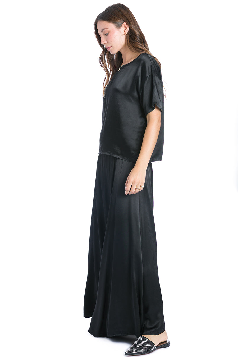 Hardtail Satin Princess Panel Maxi Skirt