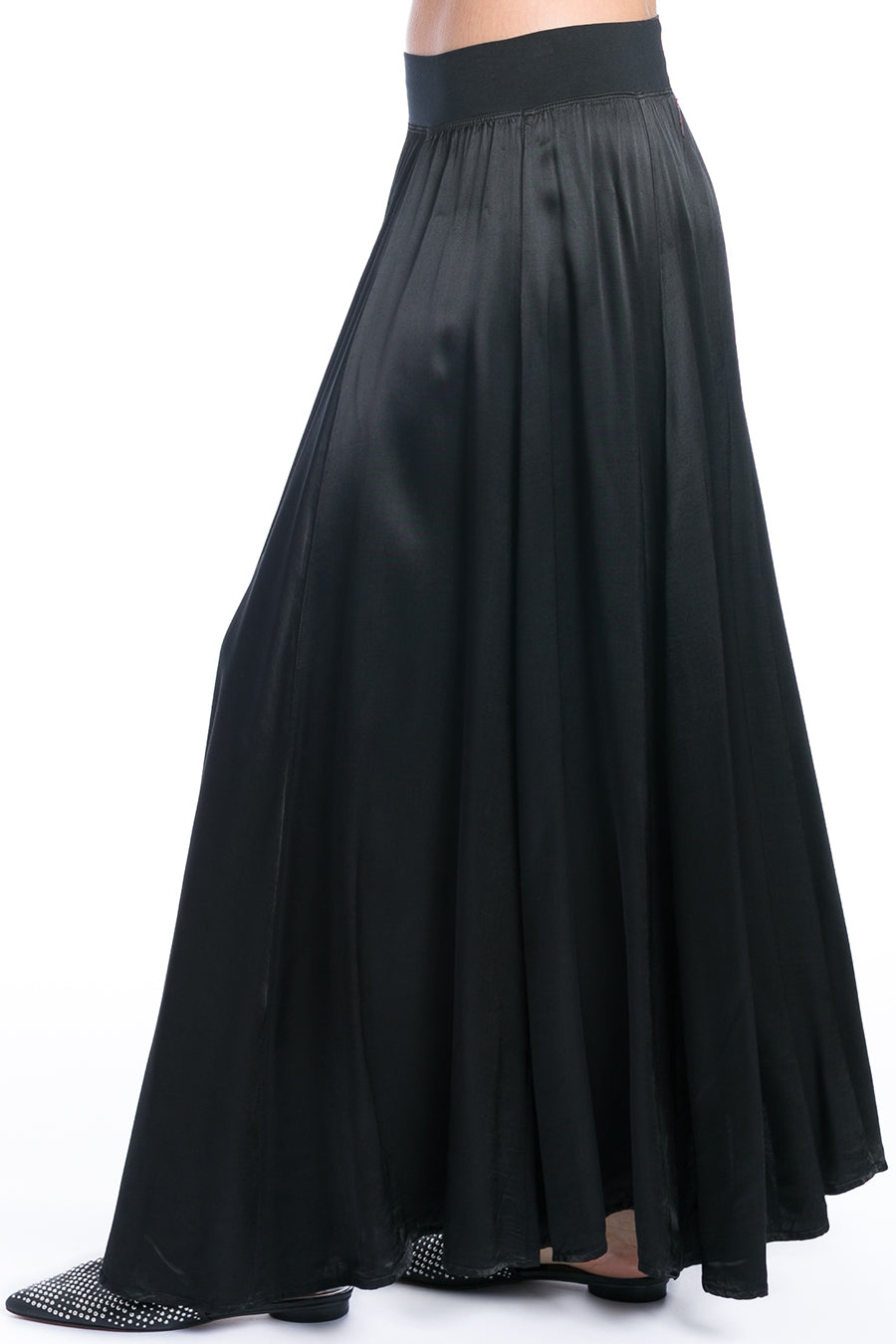 Hardtail Satin Princess Panel Maxi Skirt