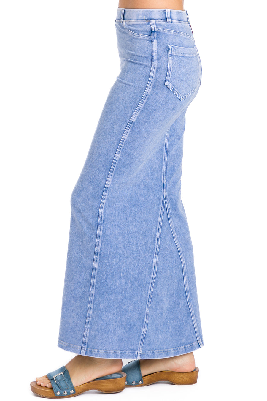Hardtail Jean Column Maxi Skirt Mementos