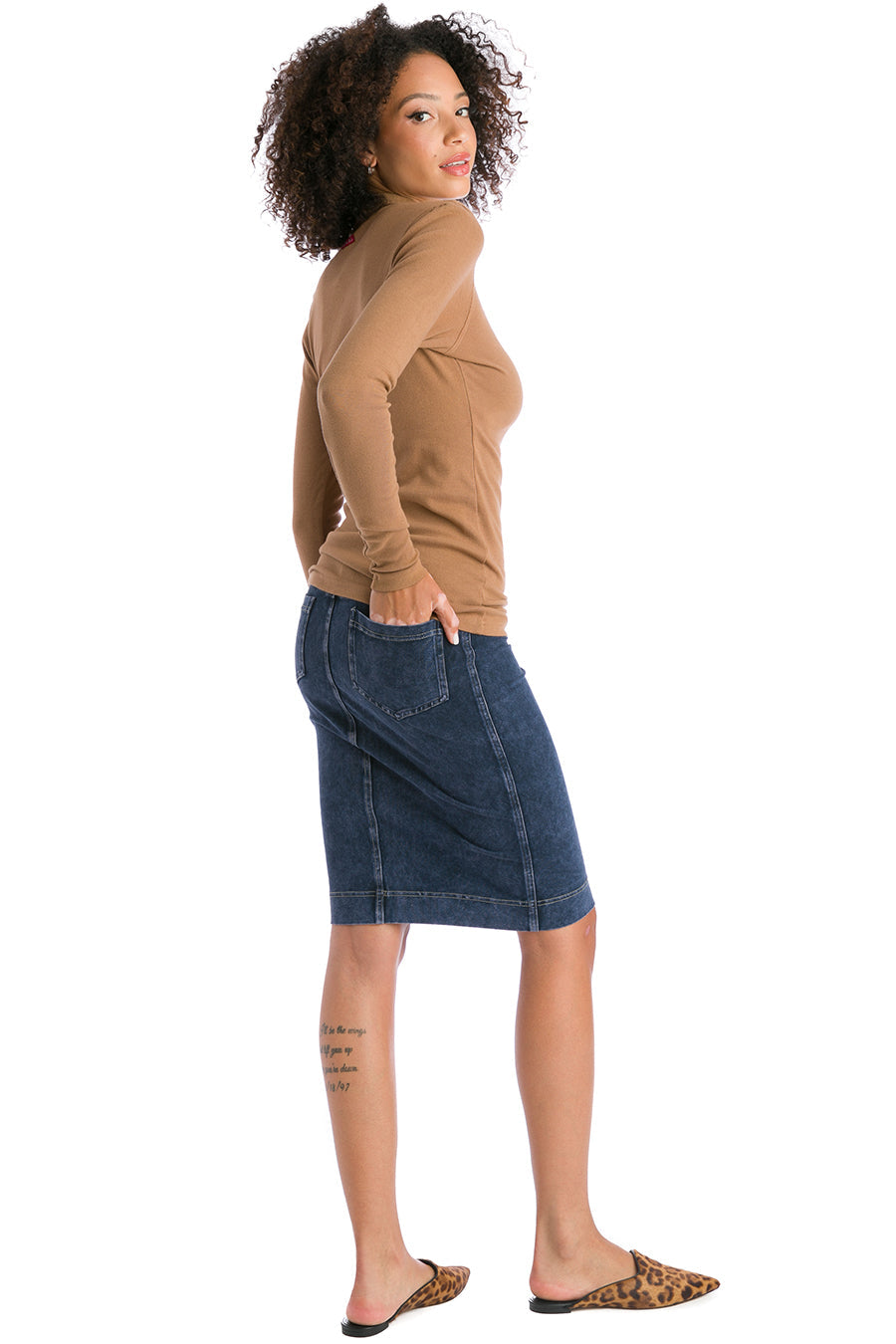 Hardtail Jean Knee Skirt
