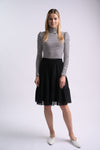 Bliss Tiered Chiffon Knee Skirt-Skirt-Mementos