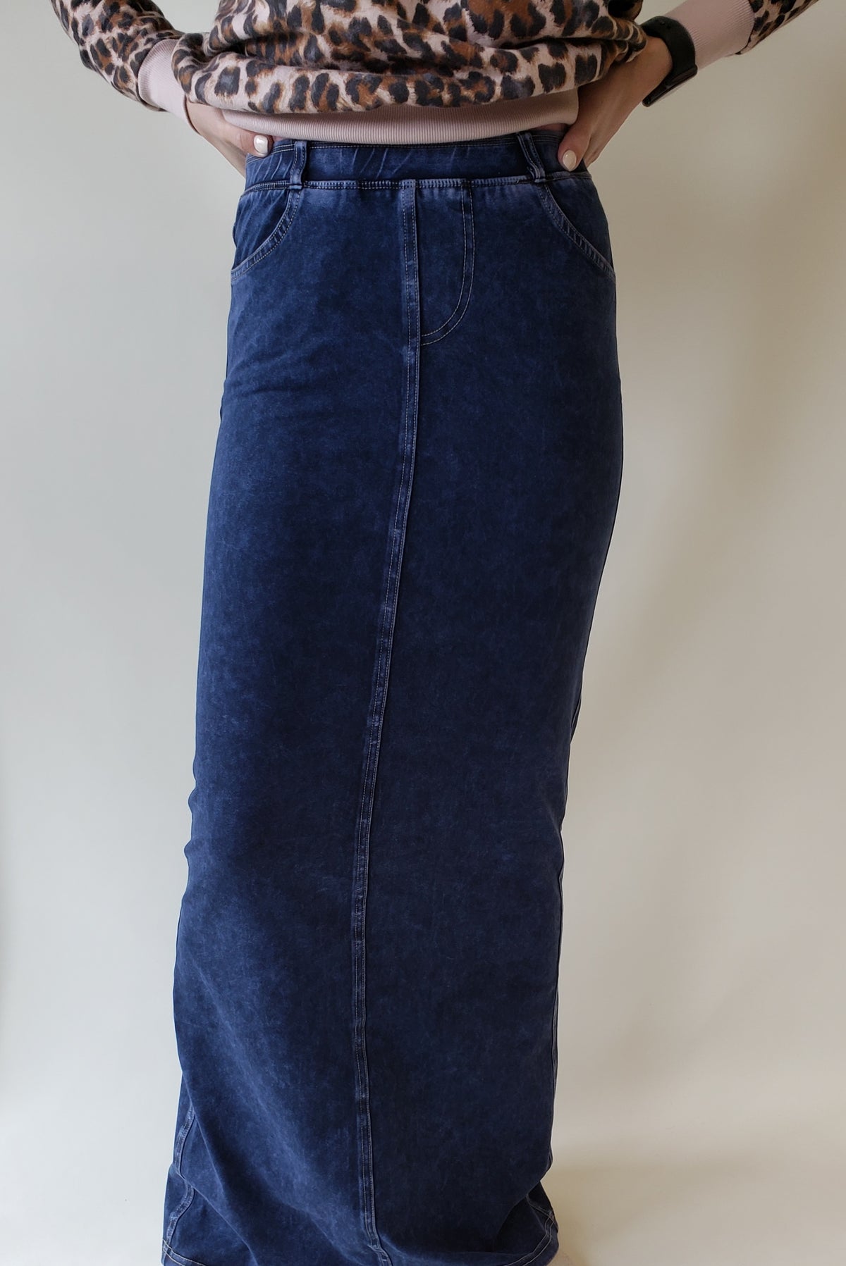 Hardtail Jean Flat Maxi Skirt-Skirt-Mementos