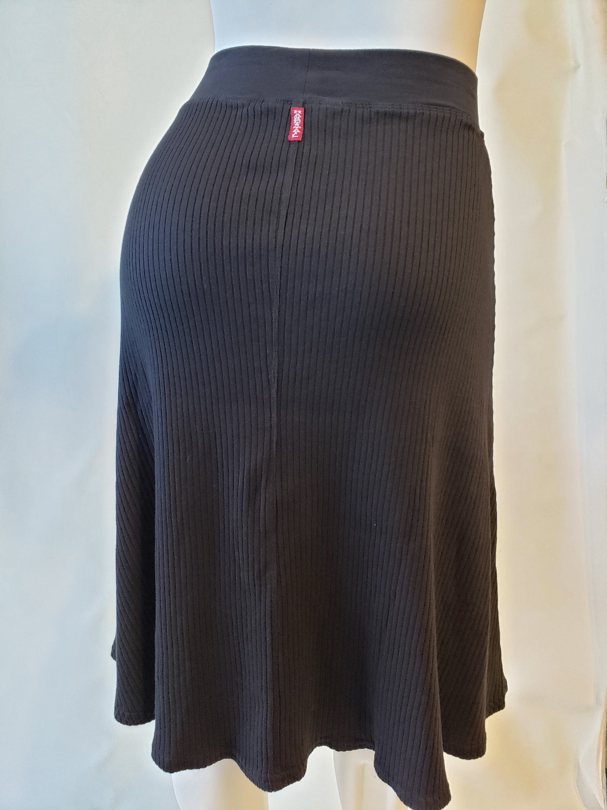Hardtail Wide Ribbed Knee Skater Skirt-Skirt-Mementos