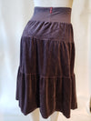 Hardtail Velour Tiered Knee Skirt-Skirt-Mementos