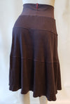 Hardtail Wide Ribbed Tiered Knee Skirt-Skirt-Mementos