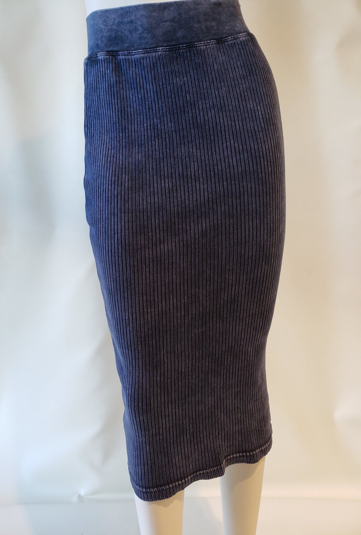 Hardtail Wide Ribbed Midi Column Skirt-Skirt-Mementos