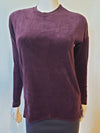 Hardtail Velour Slouchy Pullover-Top-Mementos